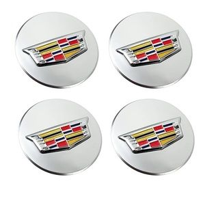 Cadillac Center Caps Silver 67mm/2.65 inch Brand New (Set of 4)